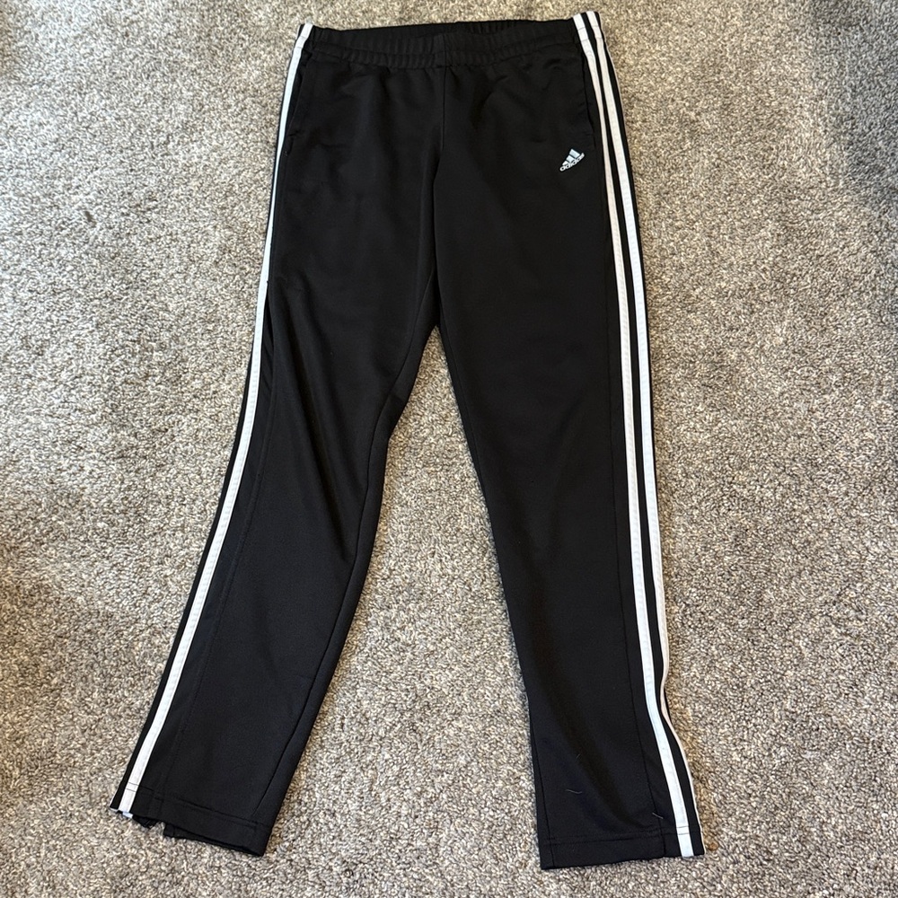 adidas Black Track Pants with pockets size Medium